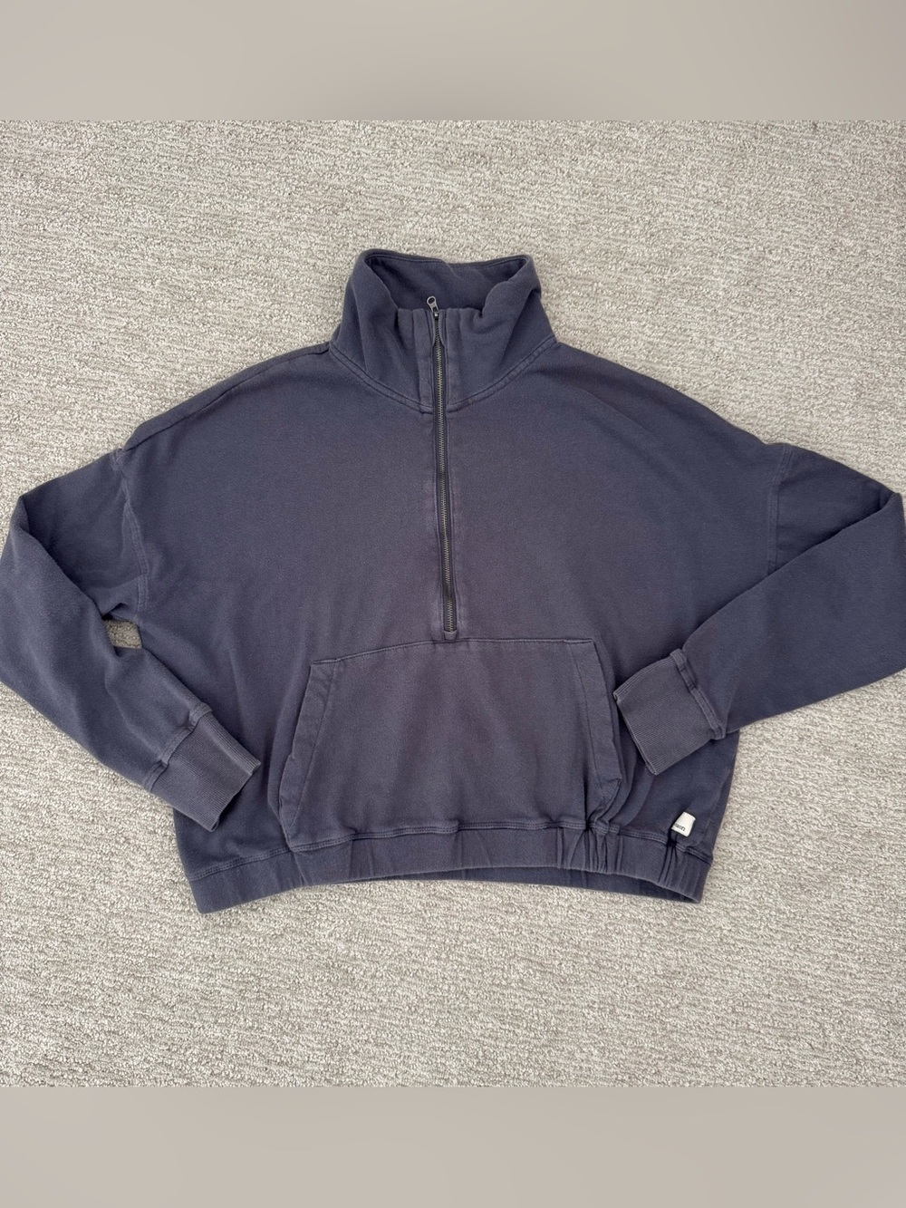 VUORI women's sunny-side 1/2 zip Top Blue Size Small - Picture 3 of 5